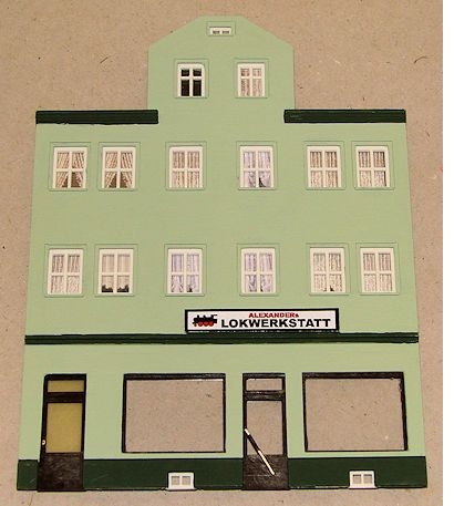 die fertige Frontwand